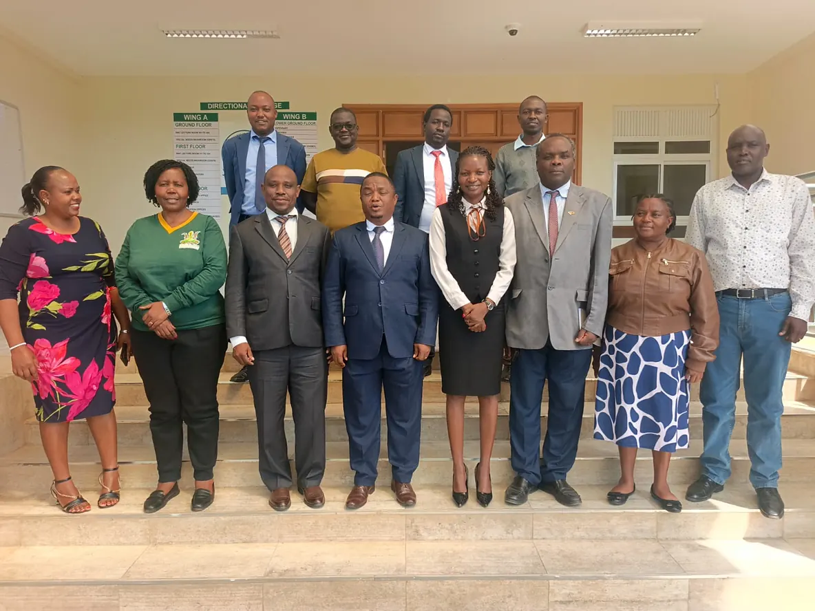 KMUA members at Makueni University College during the courtesy call