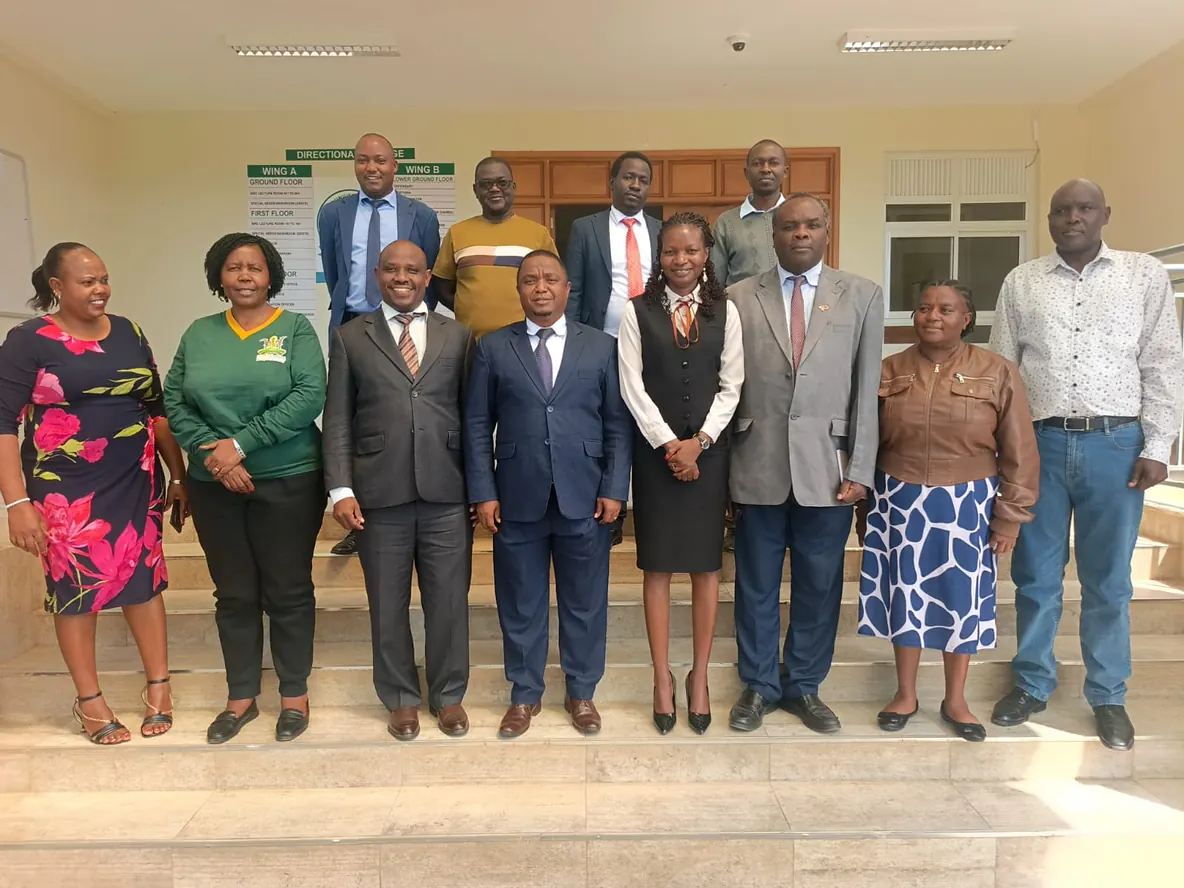 KMUA members at Makueni University College during the courtesy call