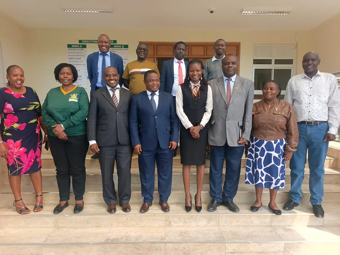 KMUA members at the Makueni University College reception during a courtesy call